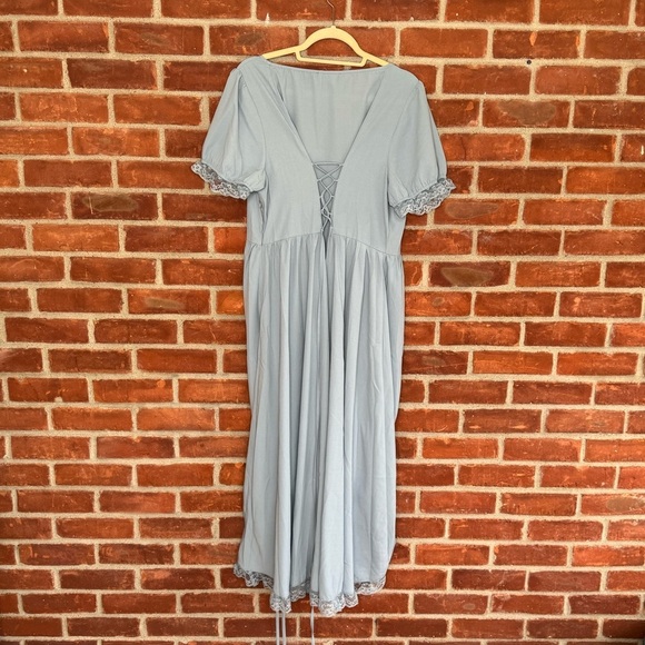 NWT Scarlet Darkness blue corset dress - Picture 2 of 6